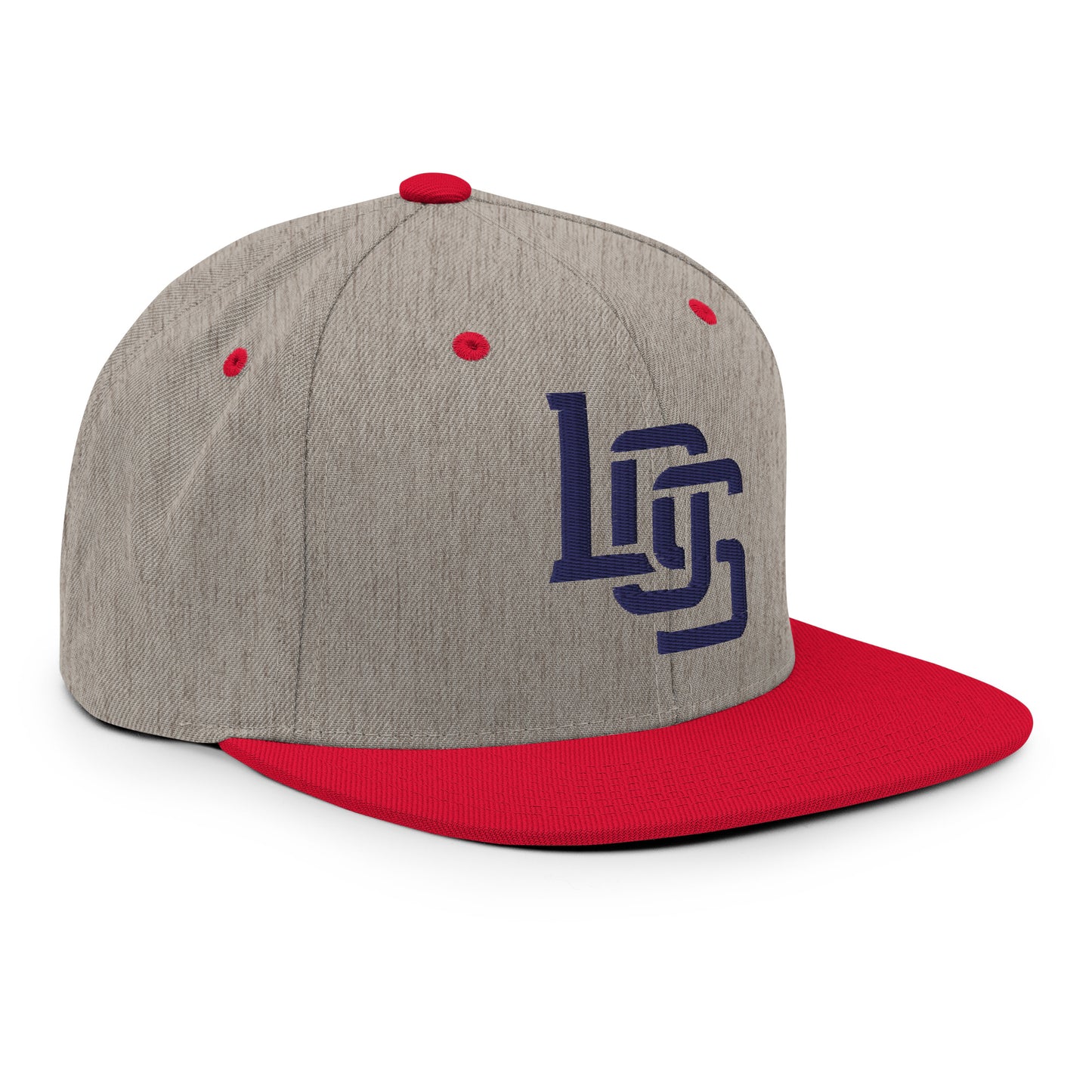 "LOS" Wool Blend Snapback | E Luna Brand ESSENTIAL | 2 Navy Thread Logos