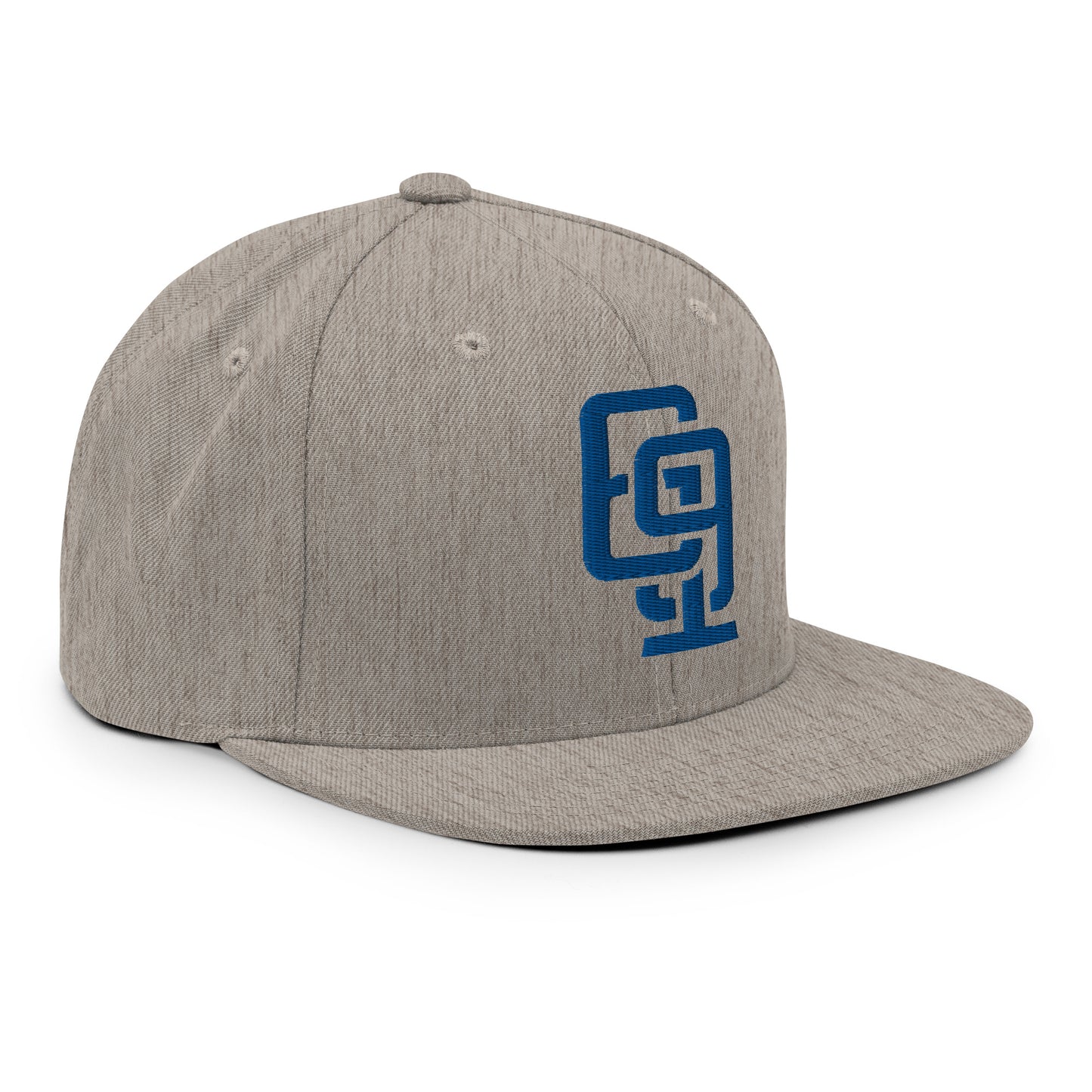 "619" Wool Blend Snapback | E Luna Brand ESSENTIAL | 2 Royal Thread Logos