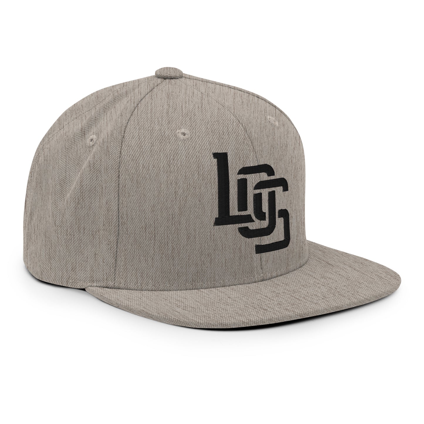 "LOS" Wool Blend Snapback | E Luna Brand ESSENTIAL | 2 Black Thread Logos