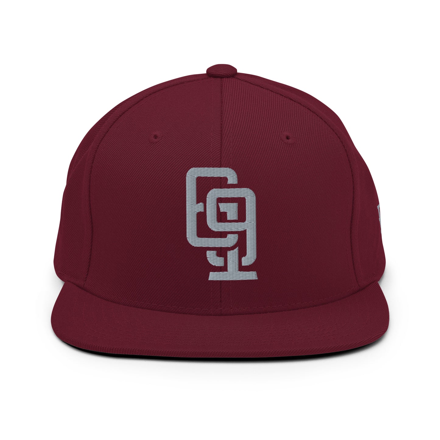 "619" Wool Blend Snapback | E Luna Brand ESSENTIAL | 2 Grey Thread Logos