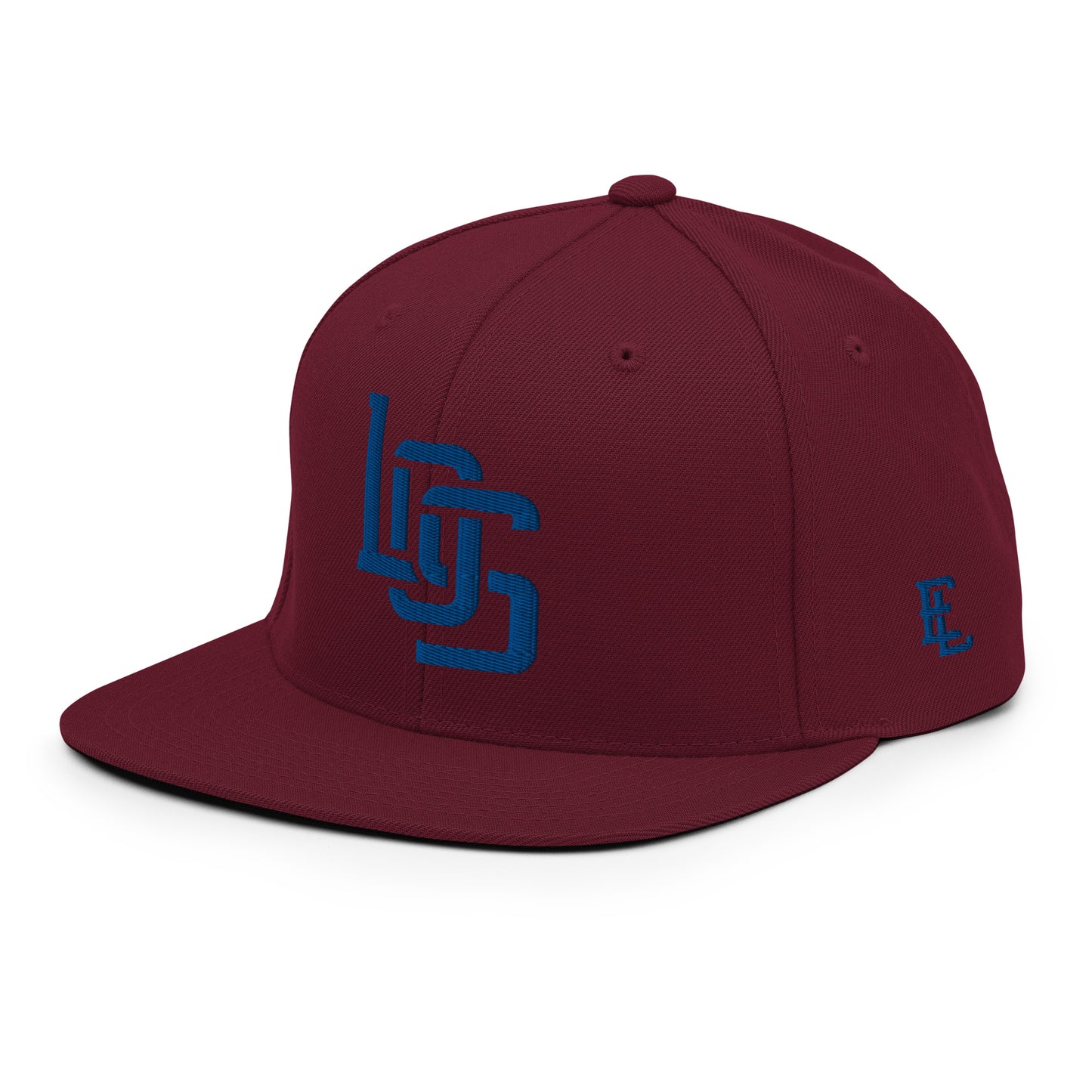 "LOS" Wool Blend Snapback | E Luna Brand ESSENTIAL | 2 Royal Thread Logos