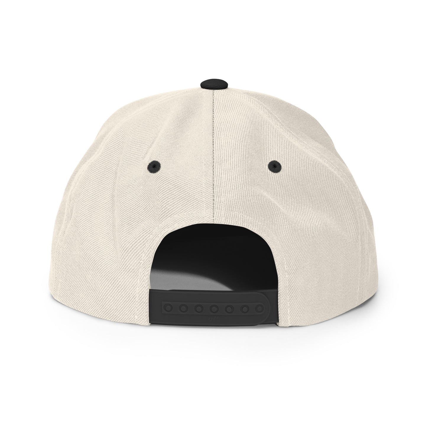 "LOS" Wool Blend Snapback | E Luna Brand ESSENTIAL | 2 Black Thread Logos