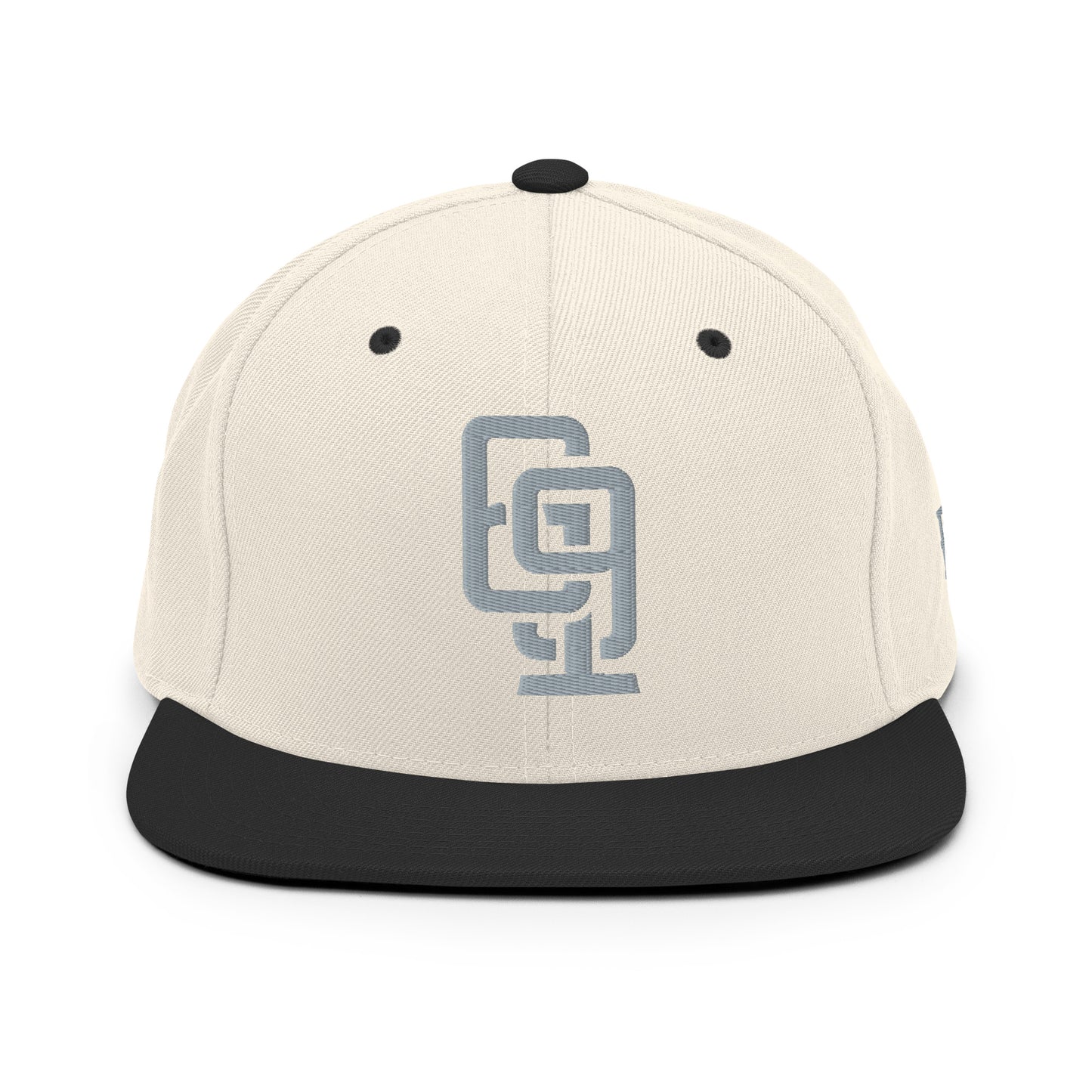"619" Wool Blend Snapback | E Luna Brand ESSENTIAL | 2 Grey Thread Logos