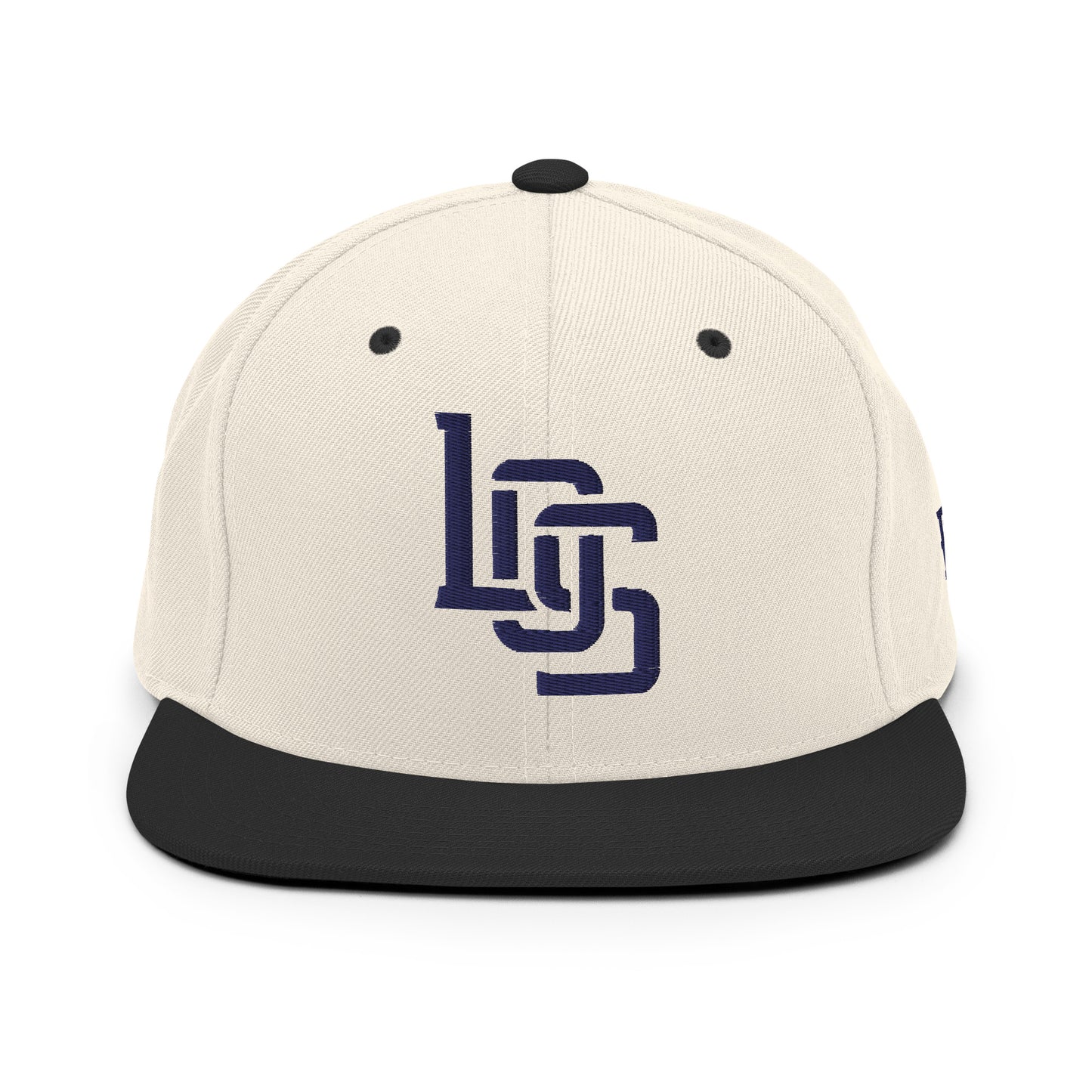 "LOS" Wool Blend Snapback | E Luna Brand ESSENTIAL | 2 Navy Thread Logos