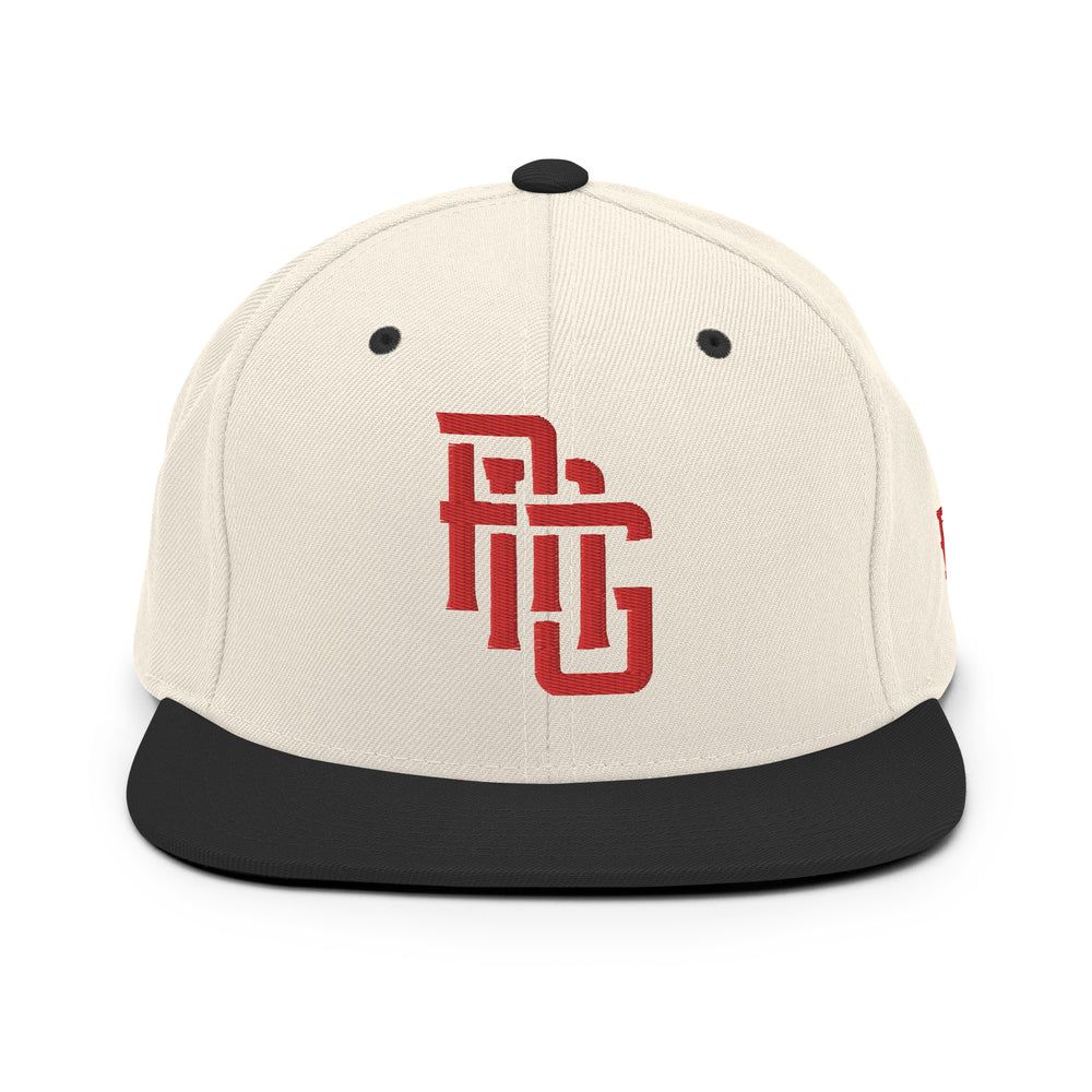 "ANG" Wool Blend Snapback | E Luna Brand ESSENTIAL | 2 Red Thread Logos