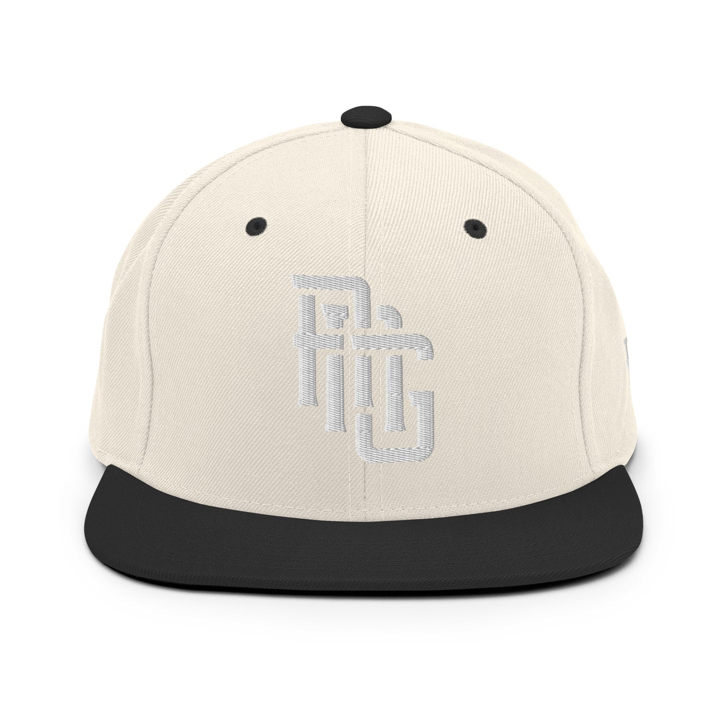 "ANG" Wool Blend Snapback | E Luna Brand ESSENTIAL | 2 White Thread Logos