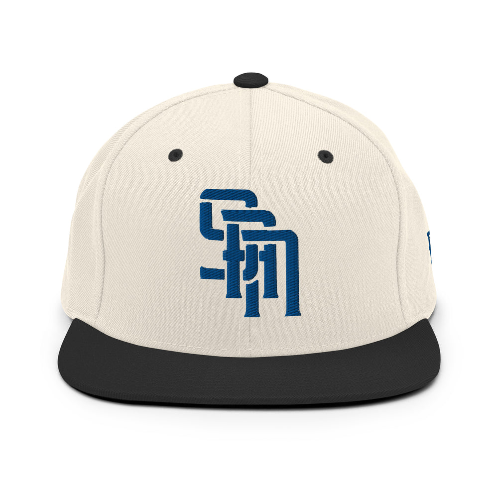 Boné "SAN" de Lã com Mistura de Fios e Fecho Snapback | E Luna Brand SELECT | 3 Logotipos Royal Thread | Edição 3D Puff