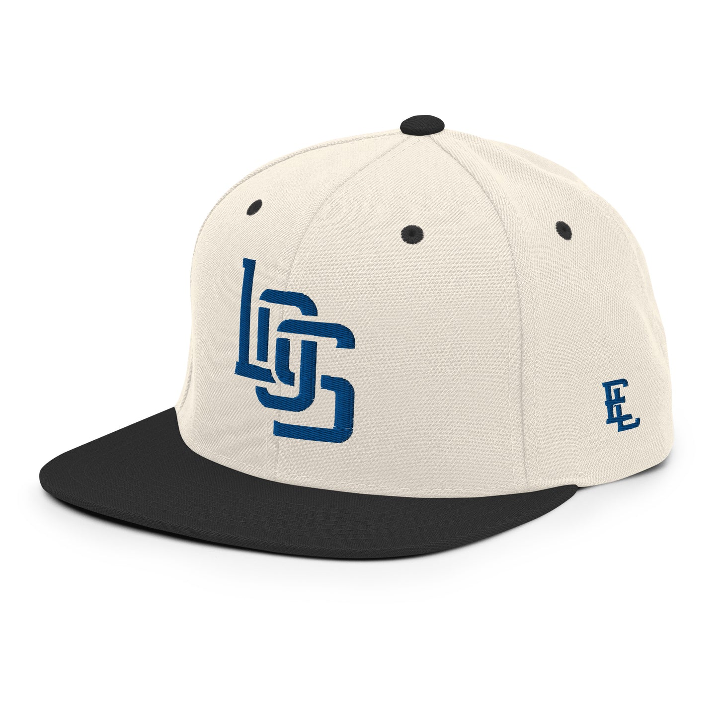 "LOS" Wool Blend Snapback | E Luna Brand ESSENTIAL | 2 Royal Thread Logos