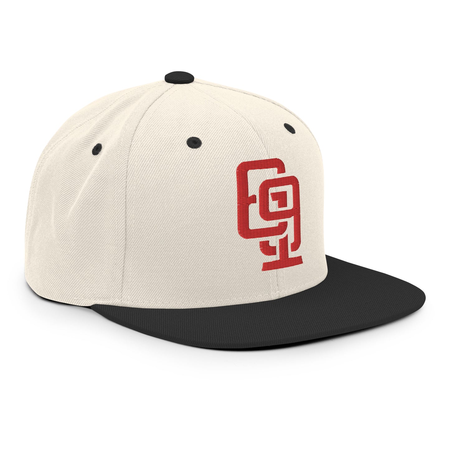 "619" Wool Blend Snapback | E Luna Brand ESSENTIAL | 2 Red Thread Logos