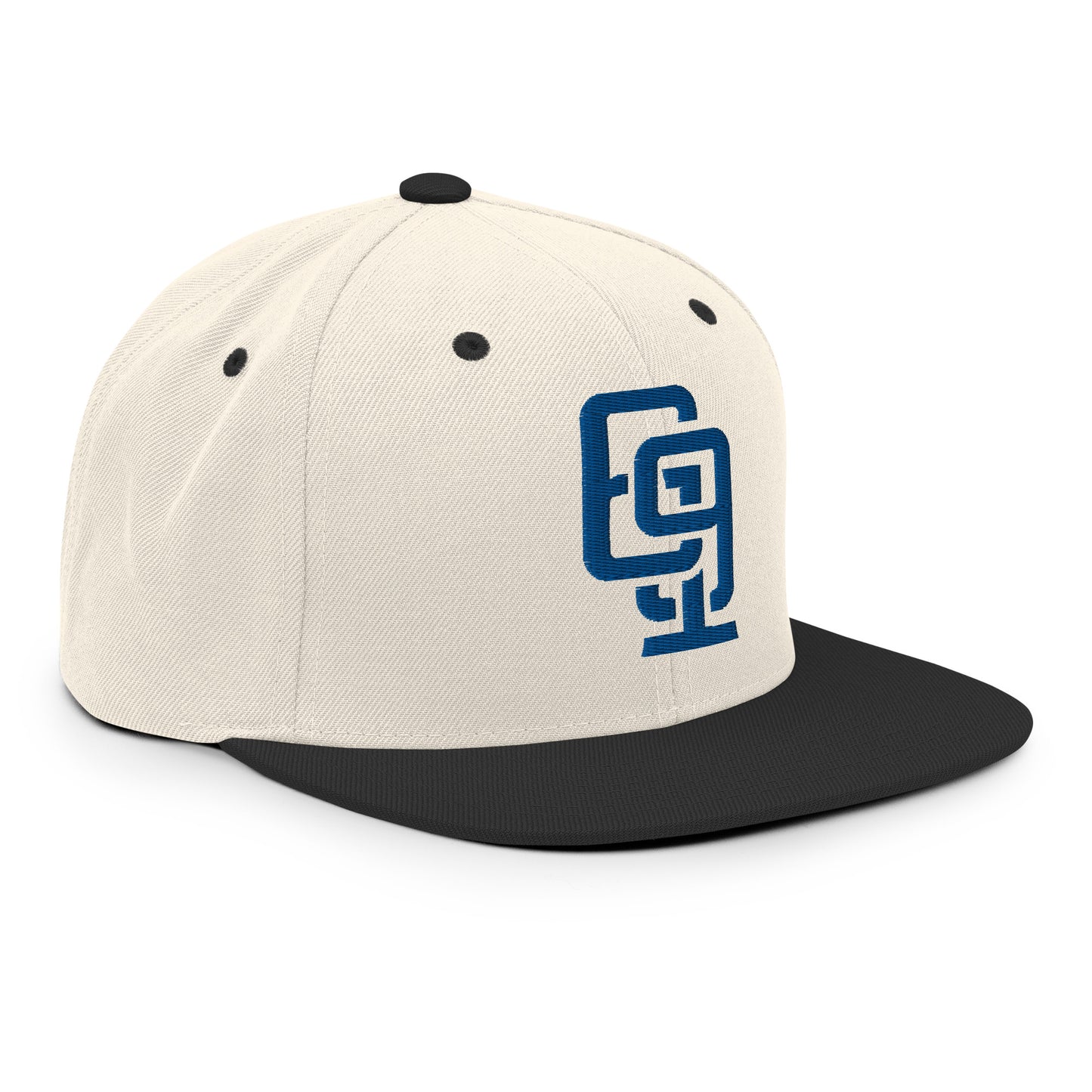 "619" Wool Blend Snapback | E Luna Brand ESSENTIAL | 2 Royal Thread Logos