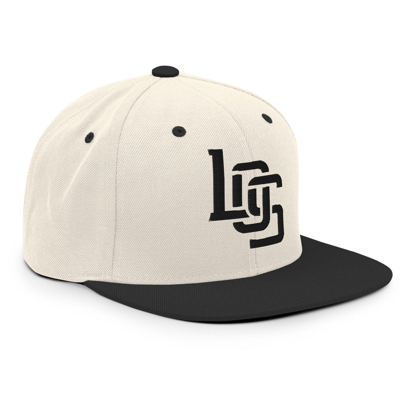 "LOS" Wool Blend Snapback | E Luna Brand ESSENTIAL | 2 Black Thread Logos