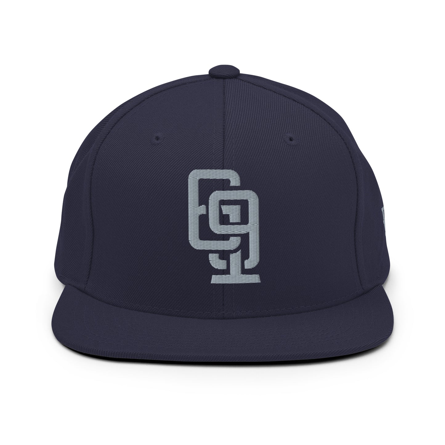 "619" Wool Blend Snapback | E Luna Brand ESSENTIAL | 2 Grey Thread Logos
