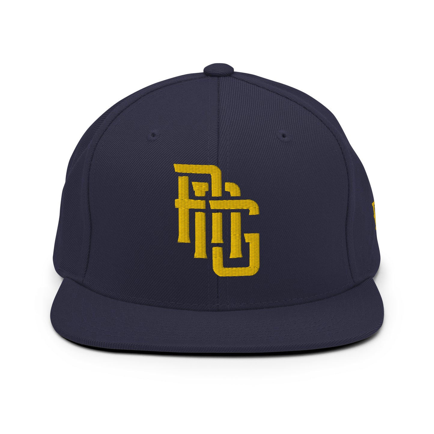 "ANG" Wool Blend Snapback | E Luna Brand ESSENTIAL | 2 Gold Thread Logos
