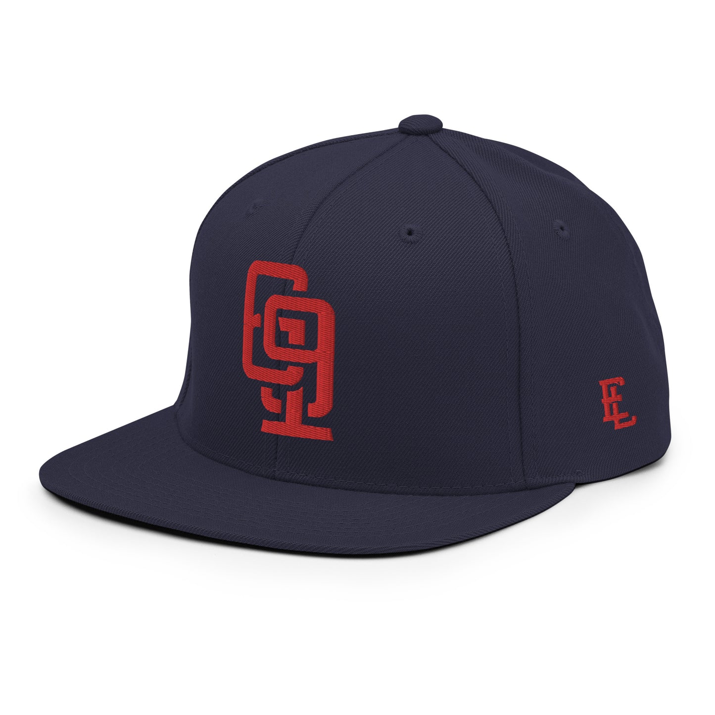 "619" Wool Blend Snapback | E Luna Brand ESSENTIAL | 2 Red Thread Logos