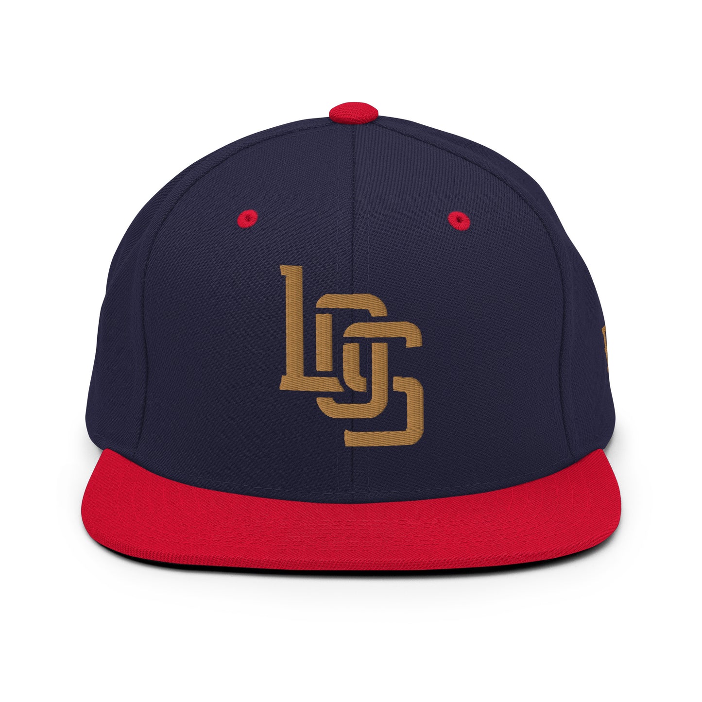 "LOS" Wool Blend Snapback | E Luna Brand ESSENTIAL | 2 Old Gold Thread Logos