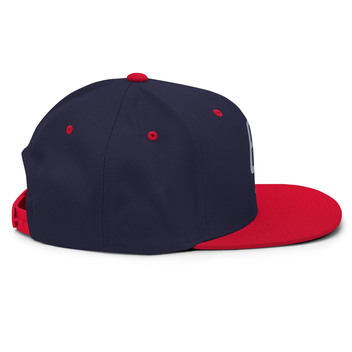"619" Wool Blend Snapback | E Luna Brand ESSENTIAL | 2 Grey Thread Logos