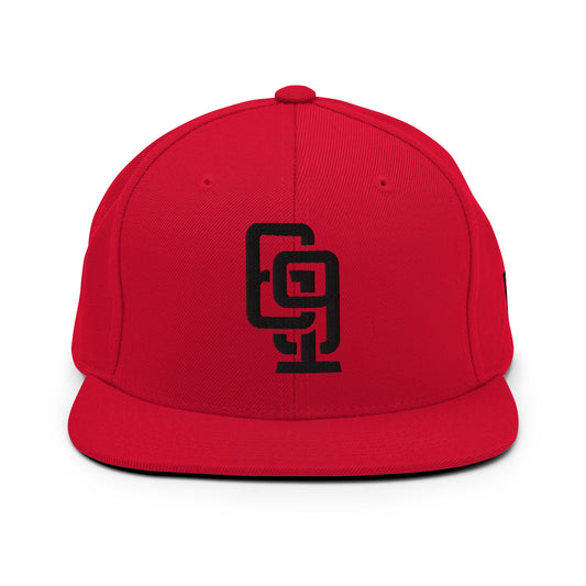 "619" Wool Blend Snapback | E Luna Brand ESSENTIAL | 2 Black Thread Logos