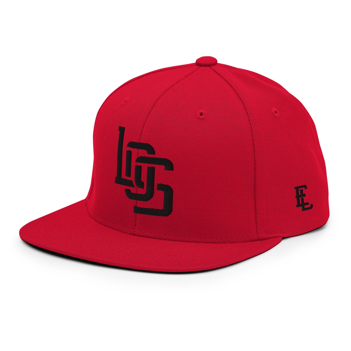 "LOS" Wool Blend Snapback | E Luna Brand ESSENTIAL | 2 Black Thread Logos