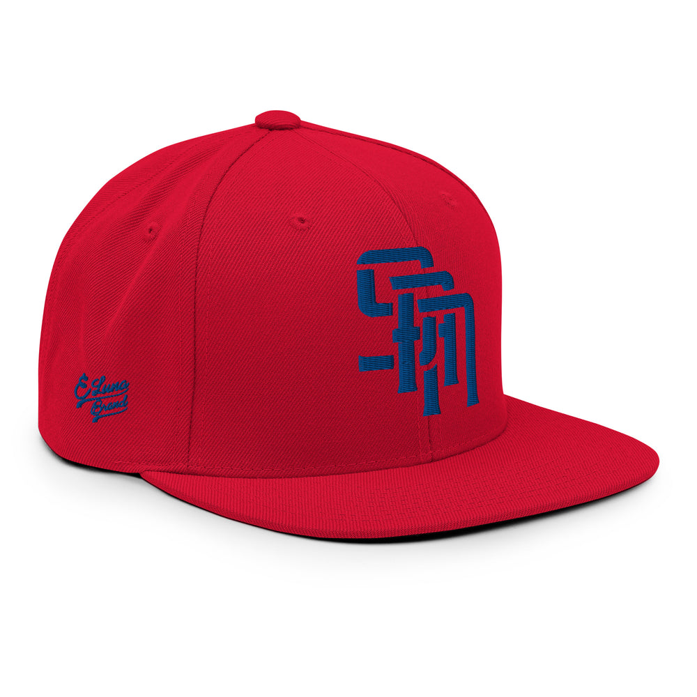 Gorra Snapback "SAN" de mezcla de lana | E Luna Brand PREMIUM | 4 logotipos Royal Thread | Edición 3D Puff