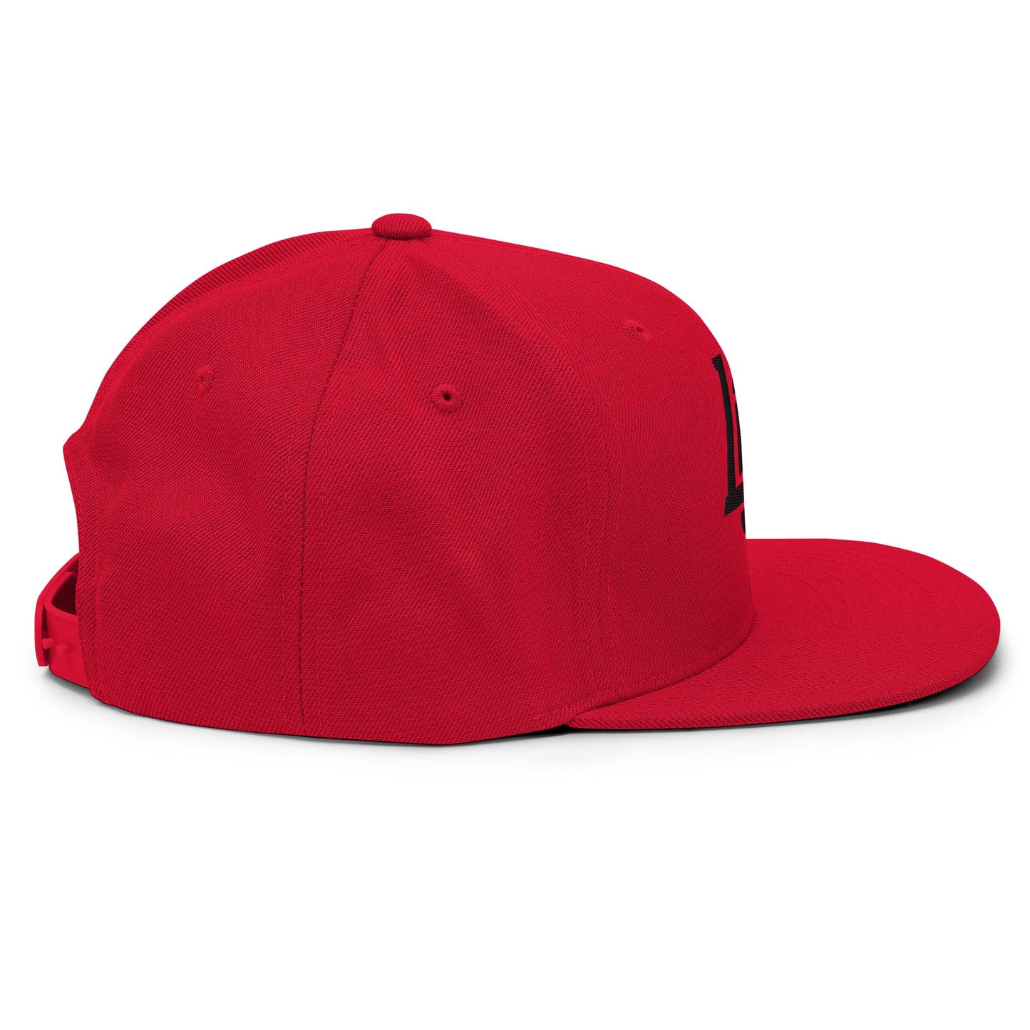 "LOS" Wool Blend Snapback | E Luna Brand ESSENTIAL | 2 Black Thread Logos