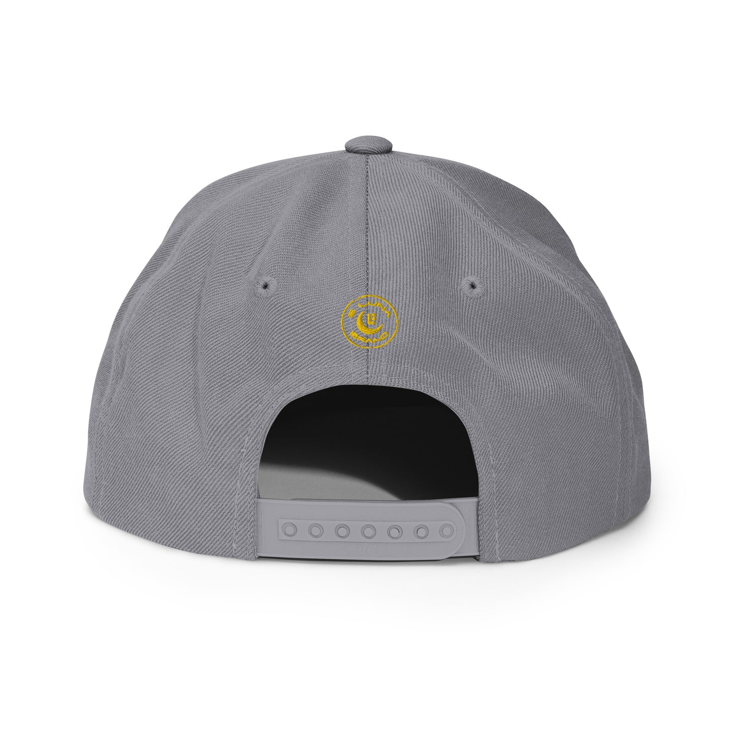 "213" Wool Blend Snapback Hat | Yupoong 6089M | E Luna SELECT Tricrest 3 Gold Thread Front, Left Side & Back Logos