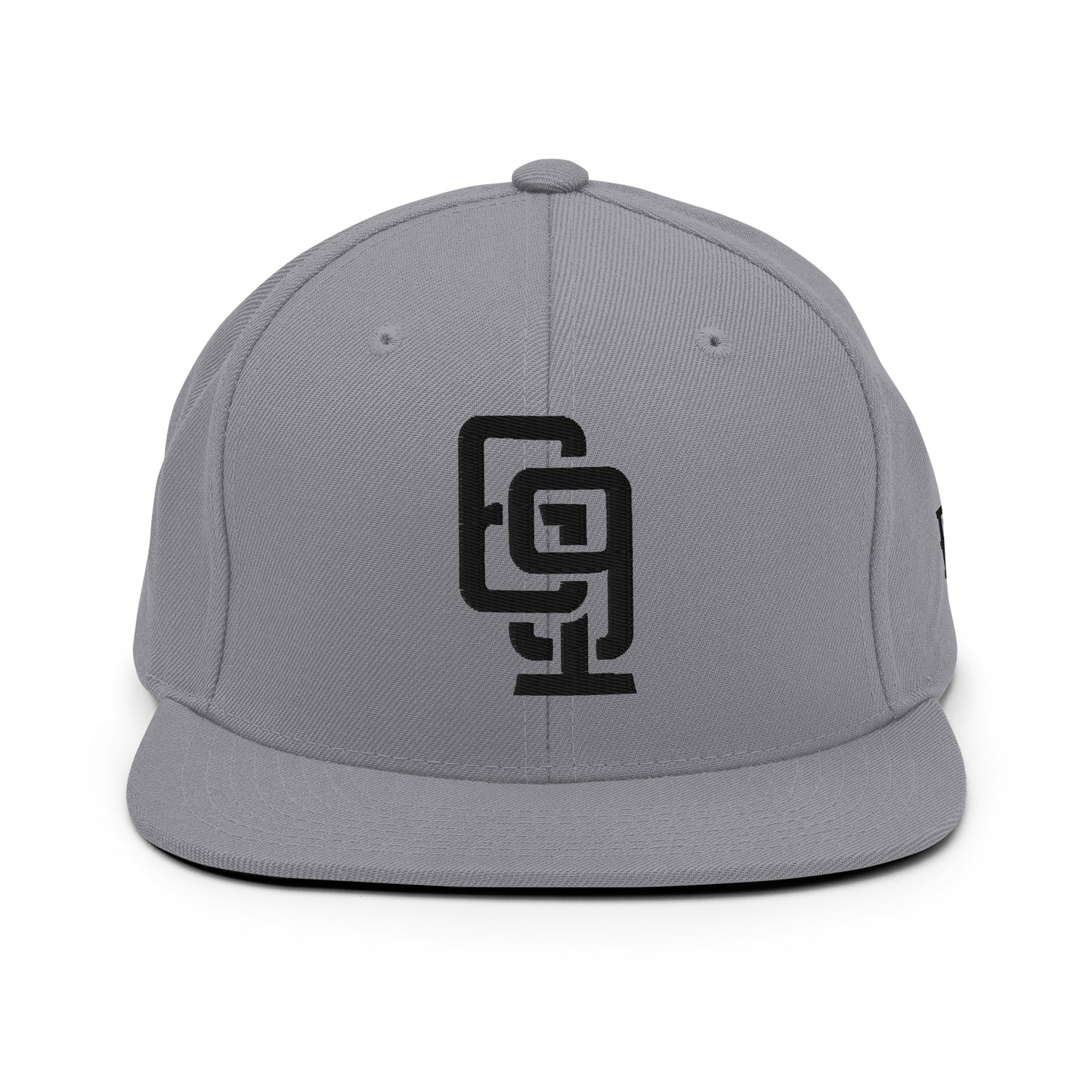 "619" Wool Blend Snapback | E Luna Brand ESSENTIAL | 2 Black Thread Logos
