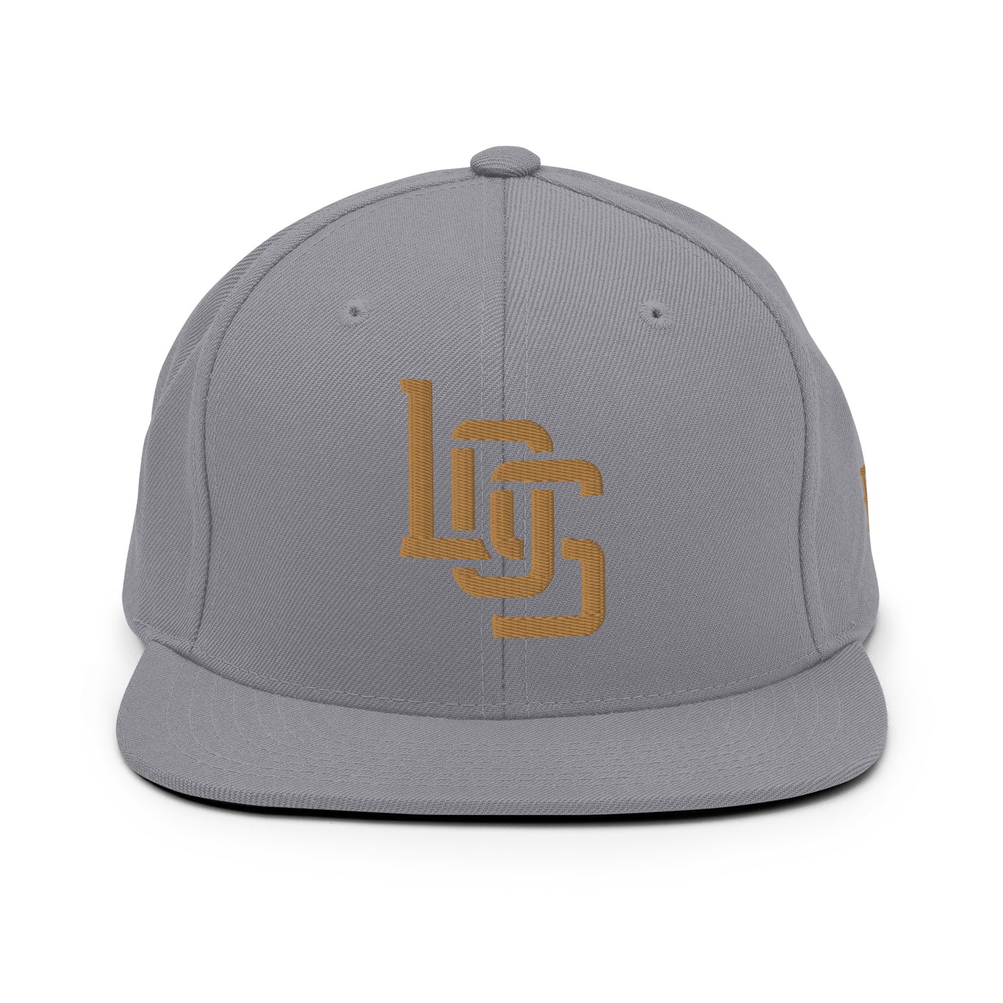 "LOS" Wool Blend Snapback | E Luna Brand ESSENTIAL | 2 Old Gold Thread Logos