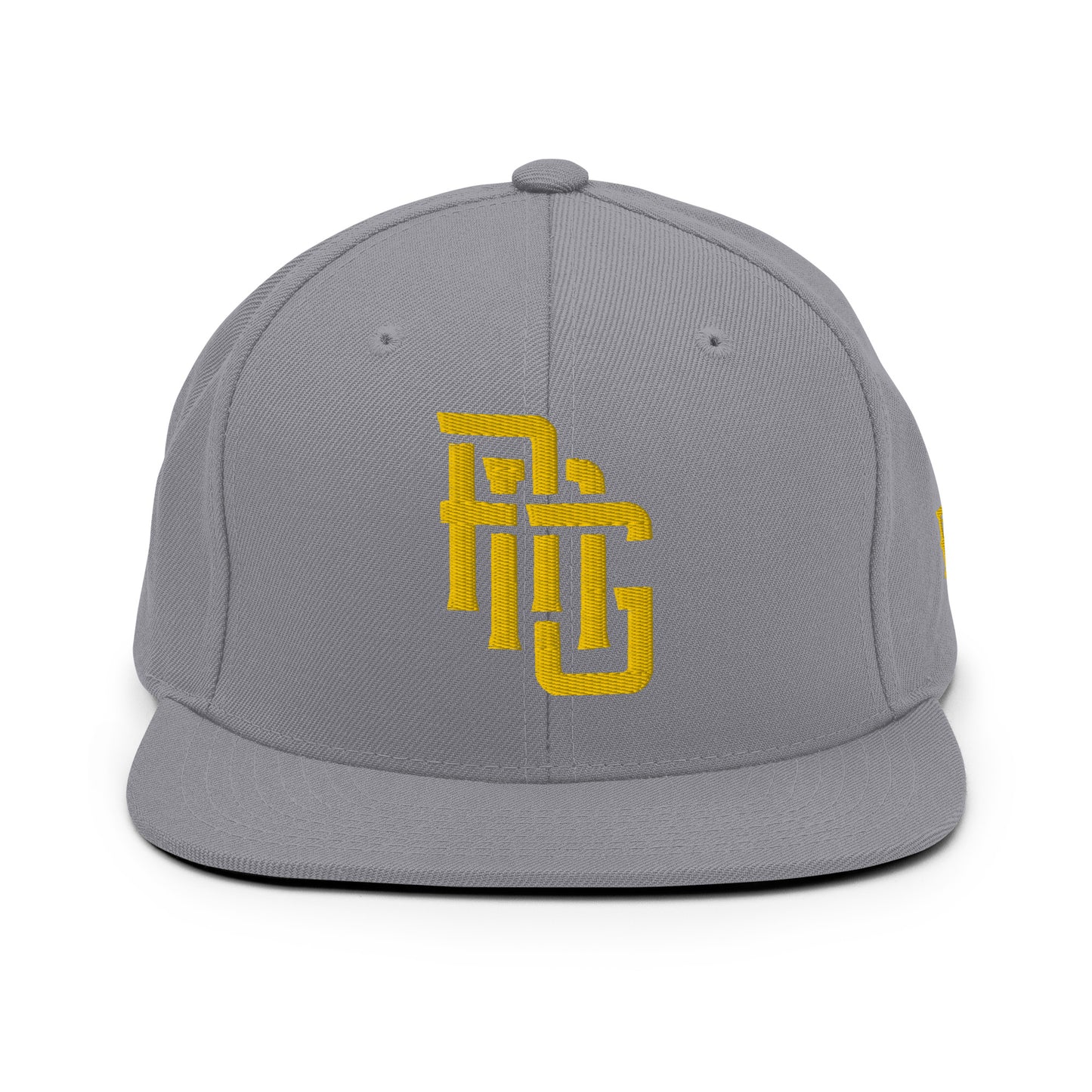 "ANG" Wool Blend Snapback | E Luna Brand ESSENTIAL | 2 Gold Thread Logos