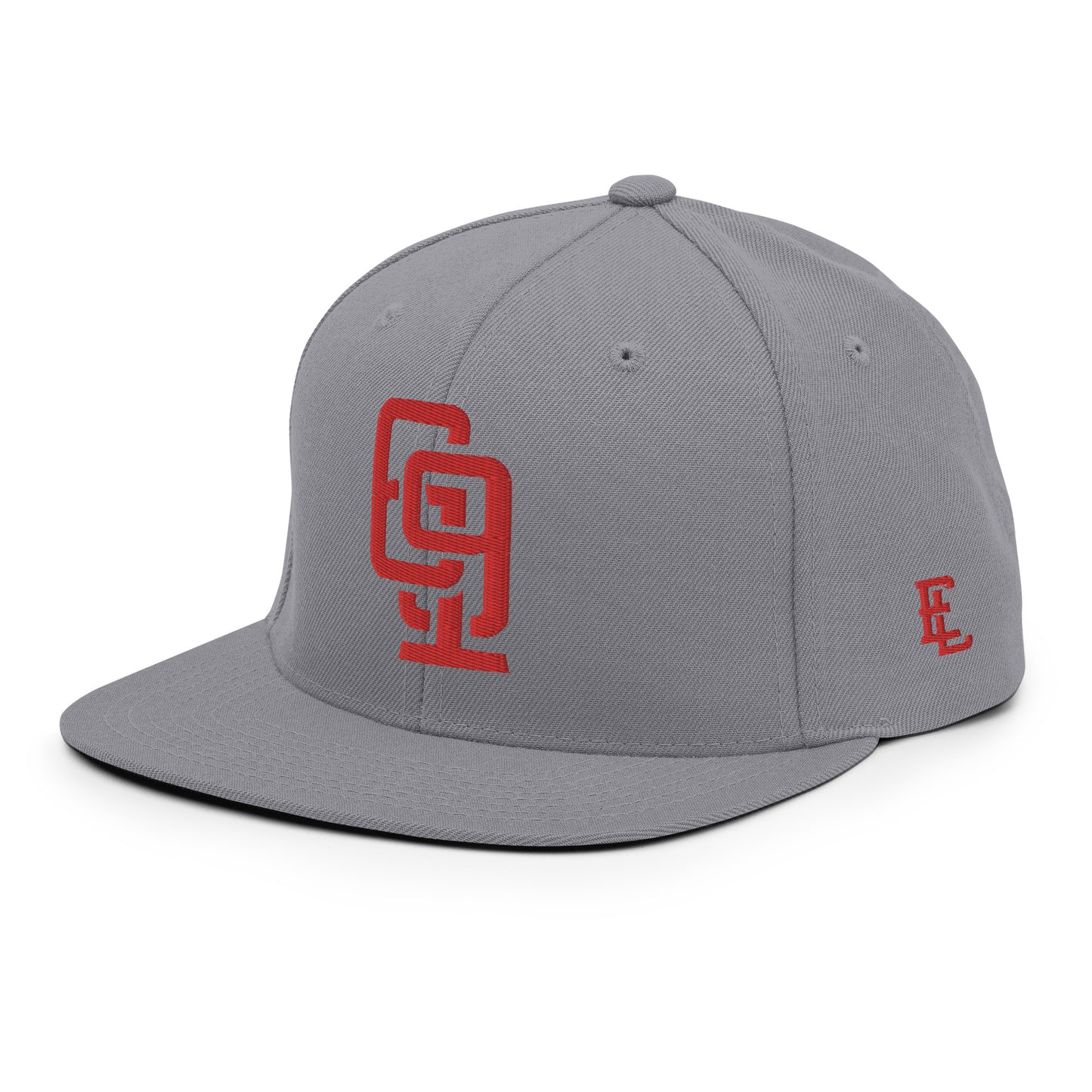 "619" Wool Blend Snapback | E Luna Brand ESSENTIAL | 2 Red Thread Logos