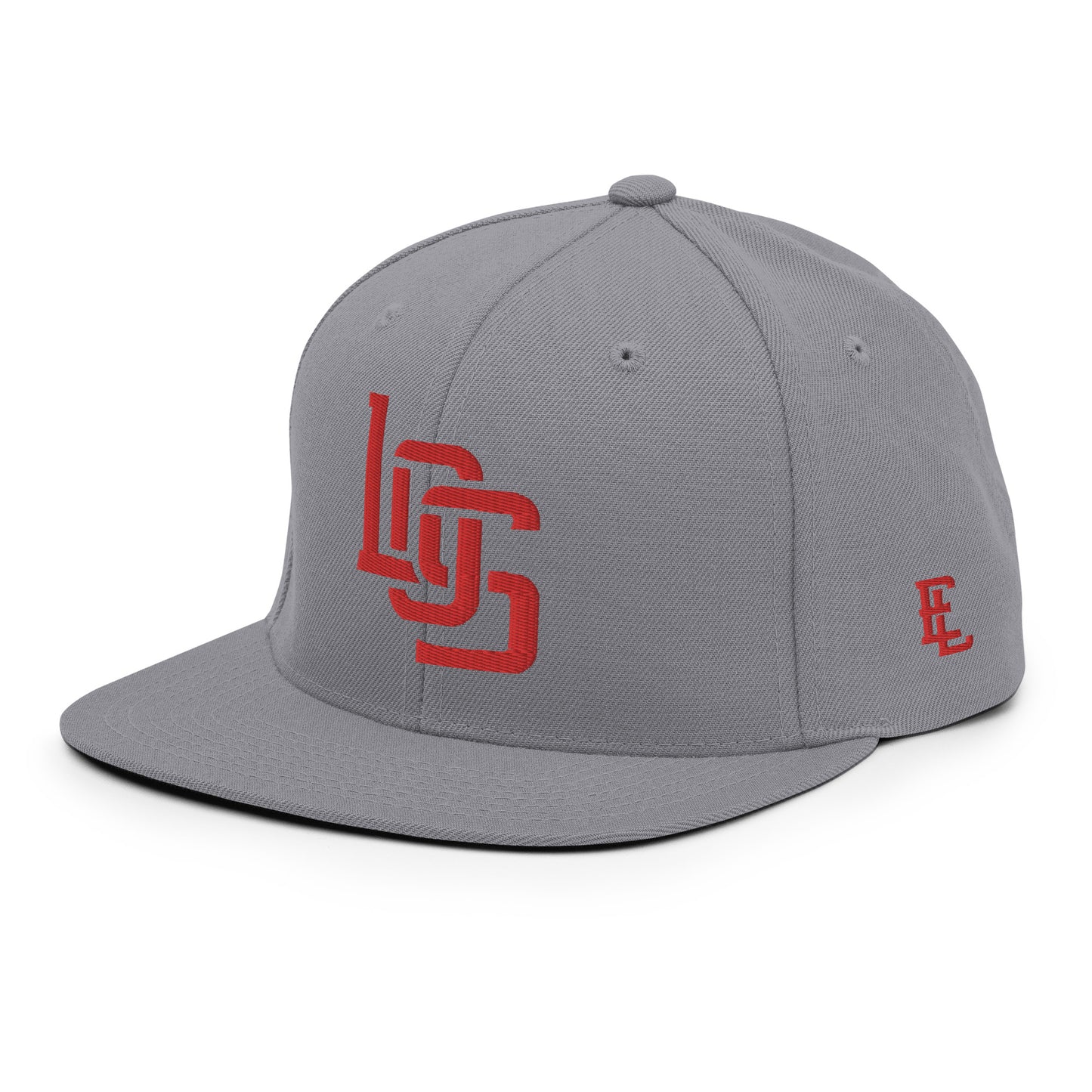 "LOS" Wool Blend Snapback | E Luna Brand ESSENTIAL | 2 Red Thread Logos
