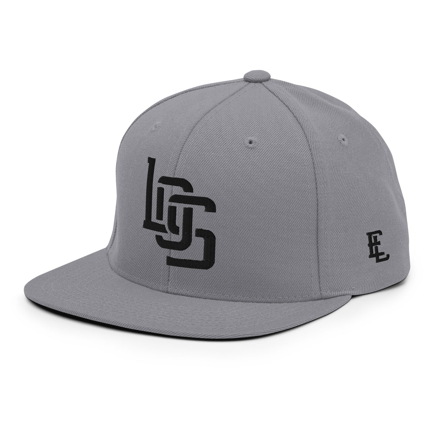 "LOS" Wool Blend Snapback | E Luna Brand ESSENTIAL | 2 Black Thread Logos