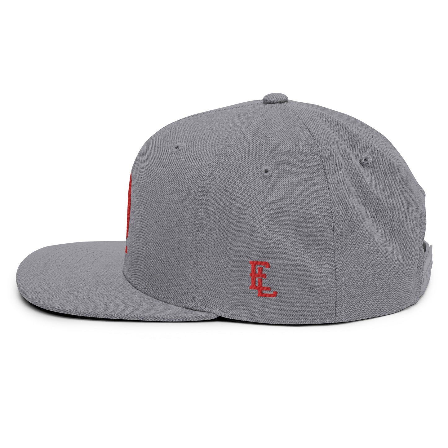 "619" Wool Blend Snapback | E Luna Brand ESSENTIAL | 2 Red Thread Logos