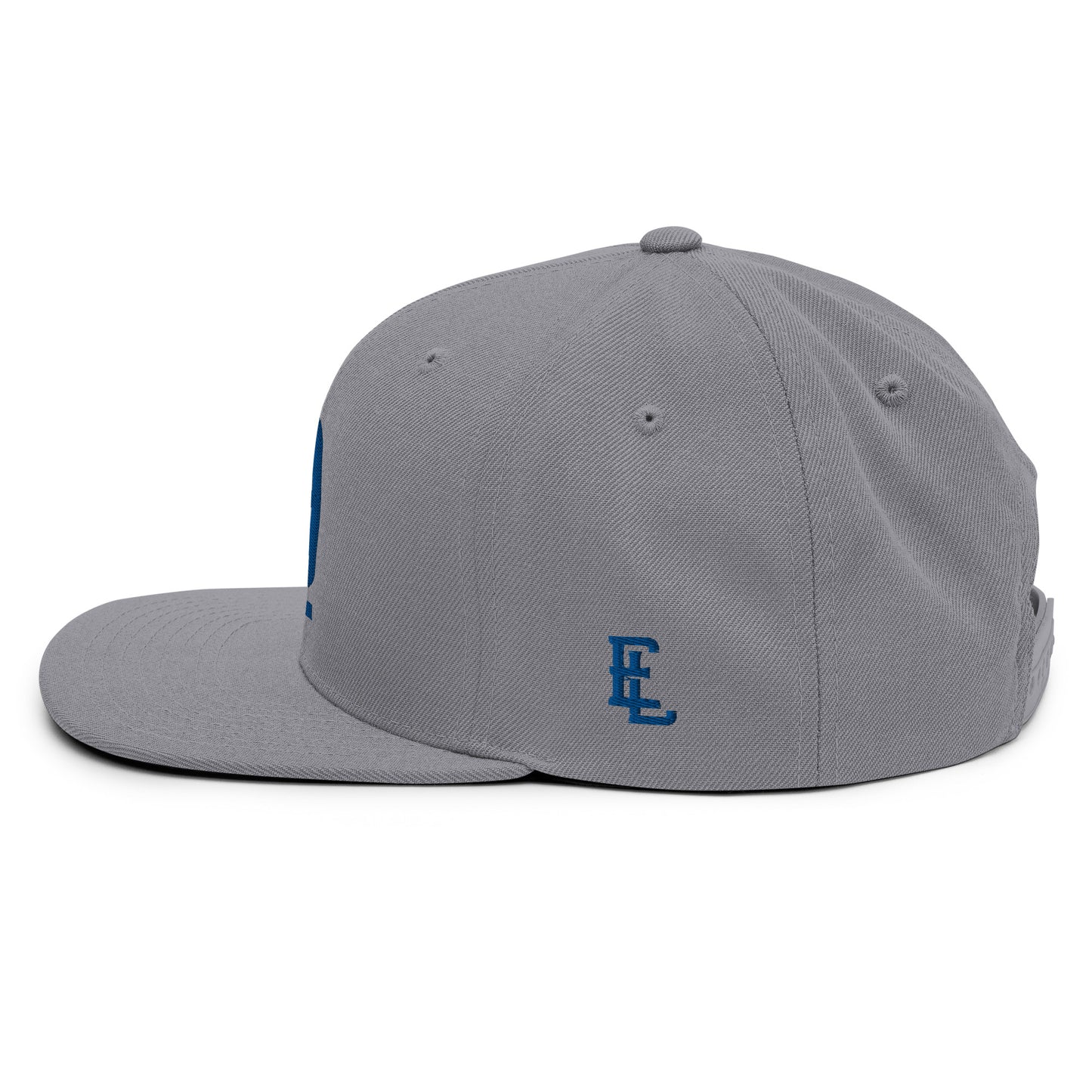 "619" Wool Blend Snapback | E Luna Brand ESSENTIAL | 2 Royal Thread Logos