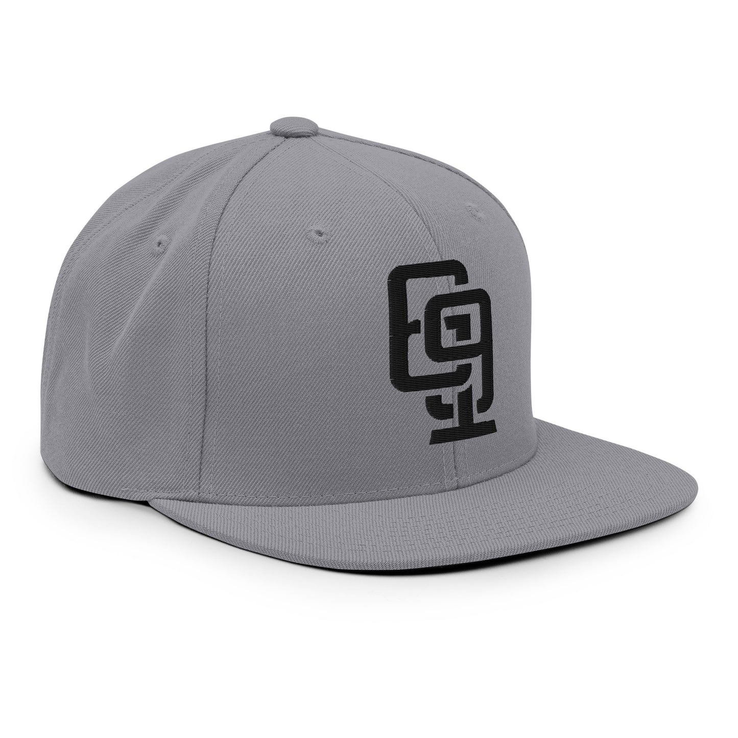 "619" Wool Blend Snapback | E Luna Brand ESSENTIAL | 2 Black Thread Logos