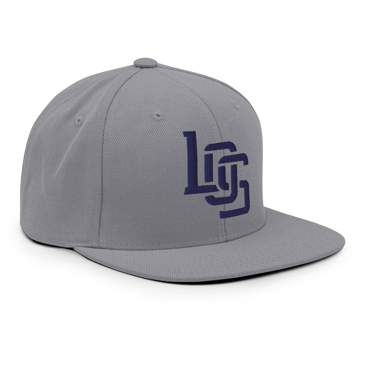 "LOS" Wool Blend Snapback | E Luna Brand ESSENTIAL | 2 Navy Thread Logos