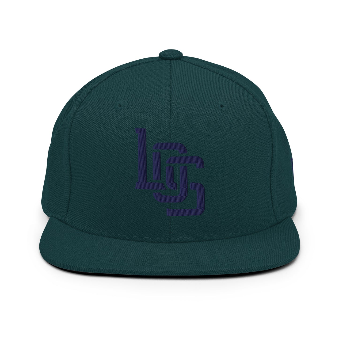 "LOS" Wool Blend Snapback | E Luna Brand ESSENTIAL | 2 Navy Thread Logos
