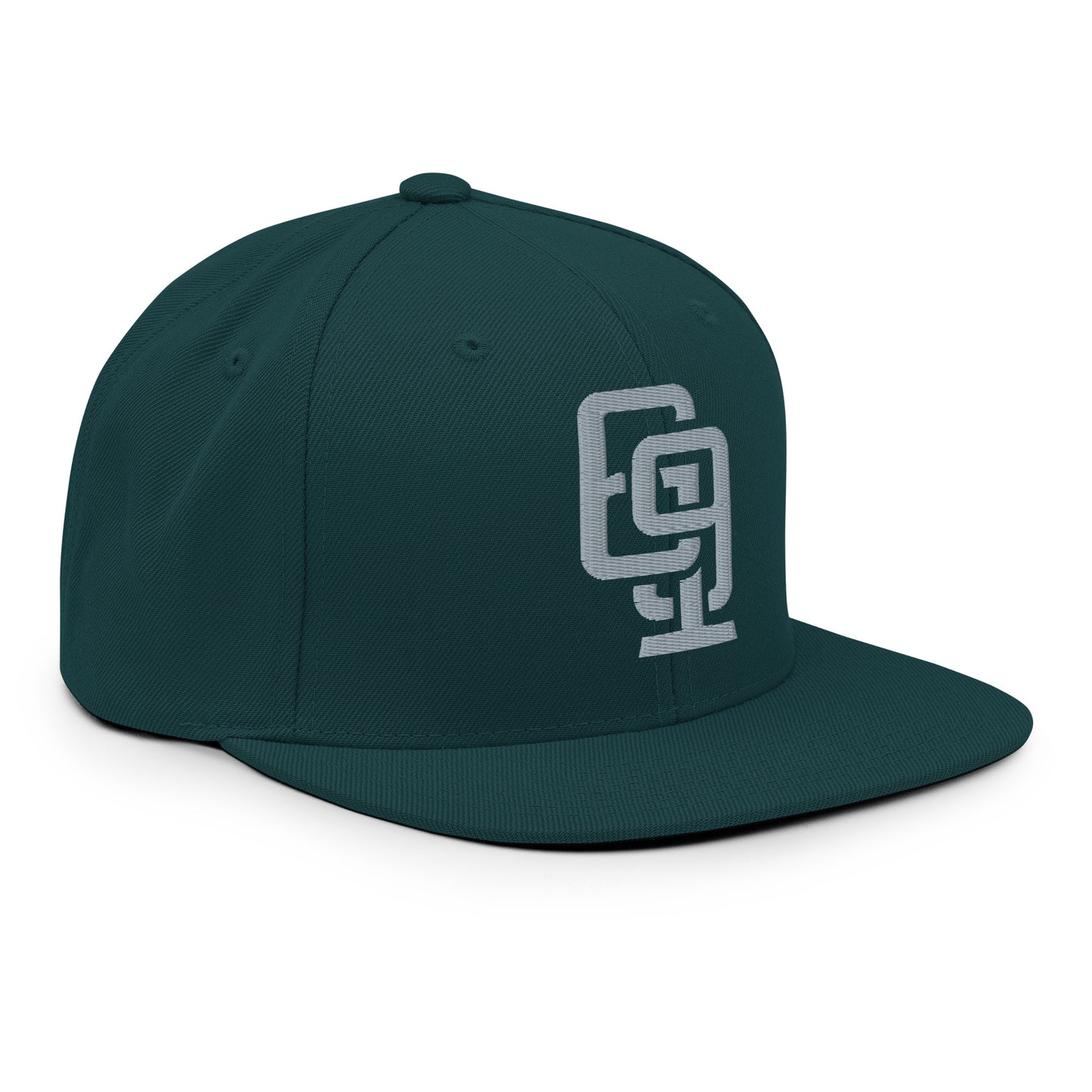 "619" Wool Blend Snapback | E Luna Brand ESSENTIAL | 2 Grey Thread Logos
