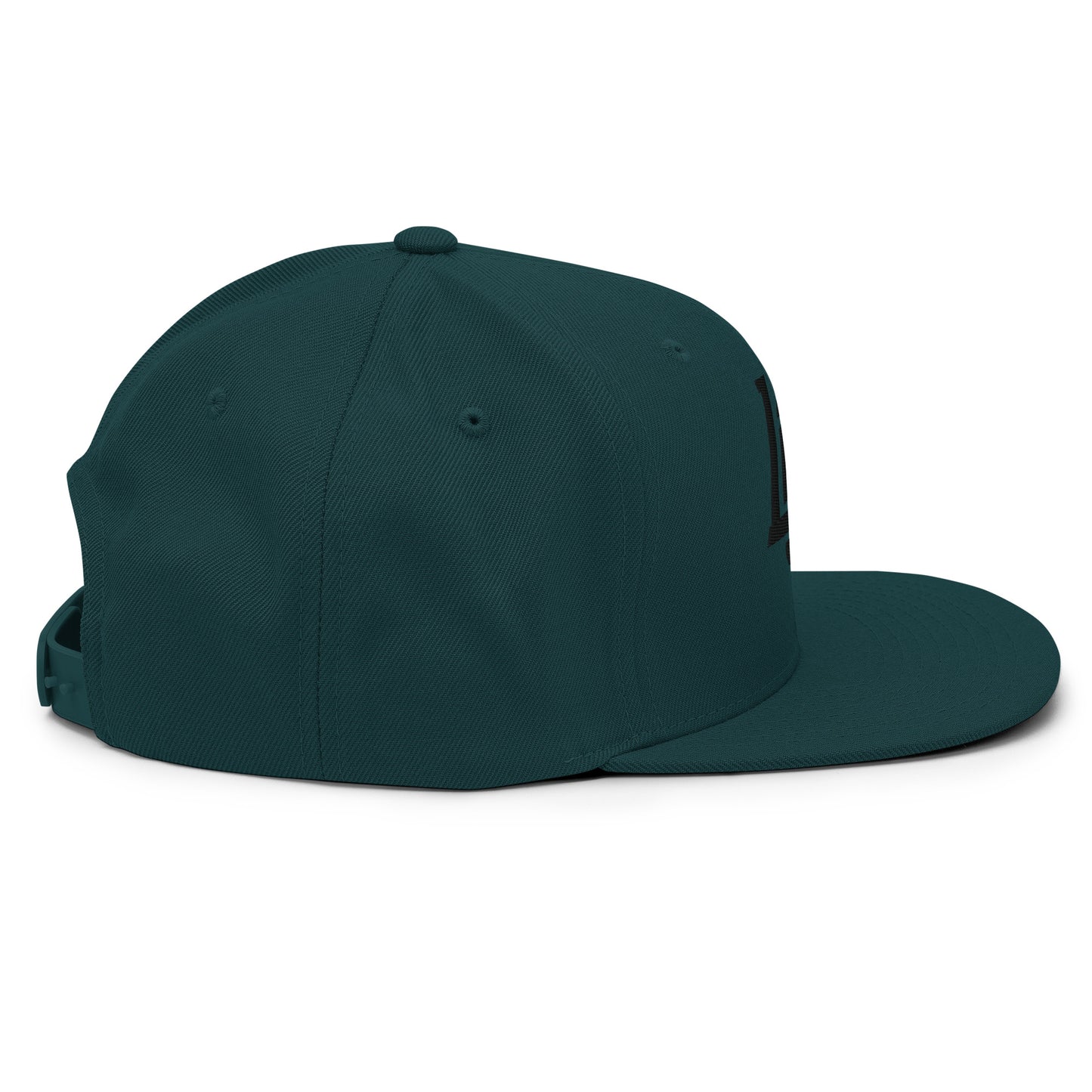 "LOS" Wool Blend Snapback | E Luna Brand ESSENTIAL | 2 Black Thread Logos