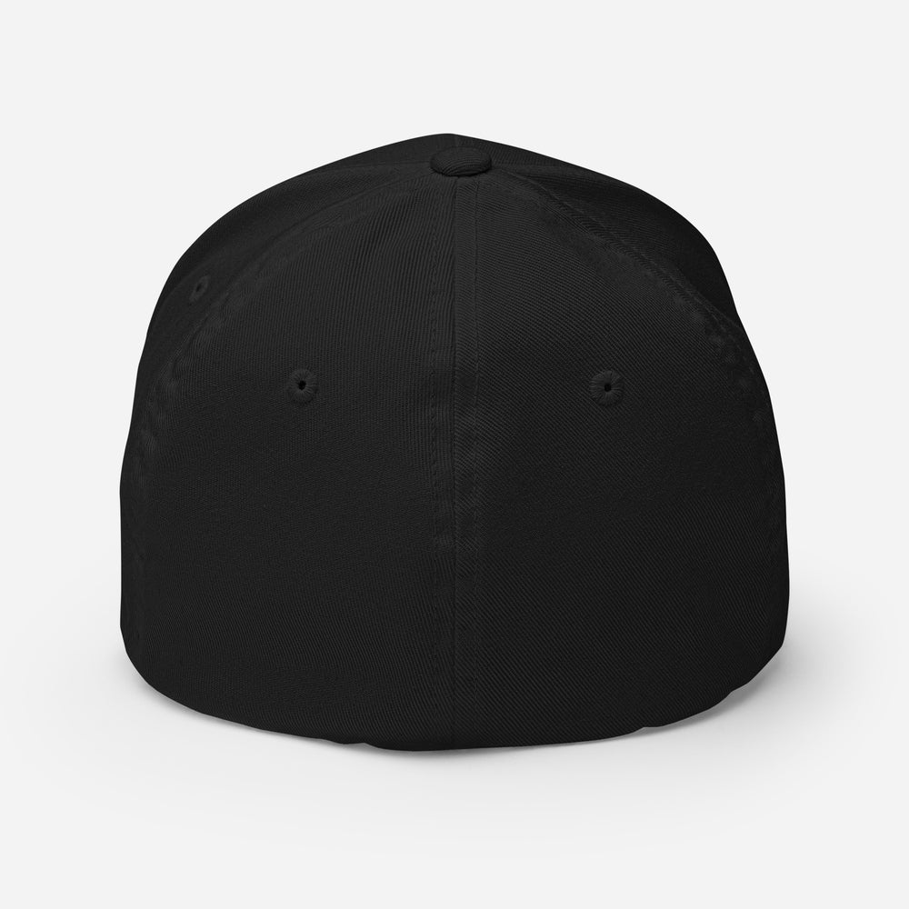 Boné de Sarja Estruturado "LOS" | E Luna Brand ESSENTIAL | 2 Logotipos com Fio Azul-Marinho