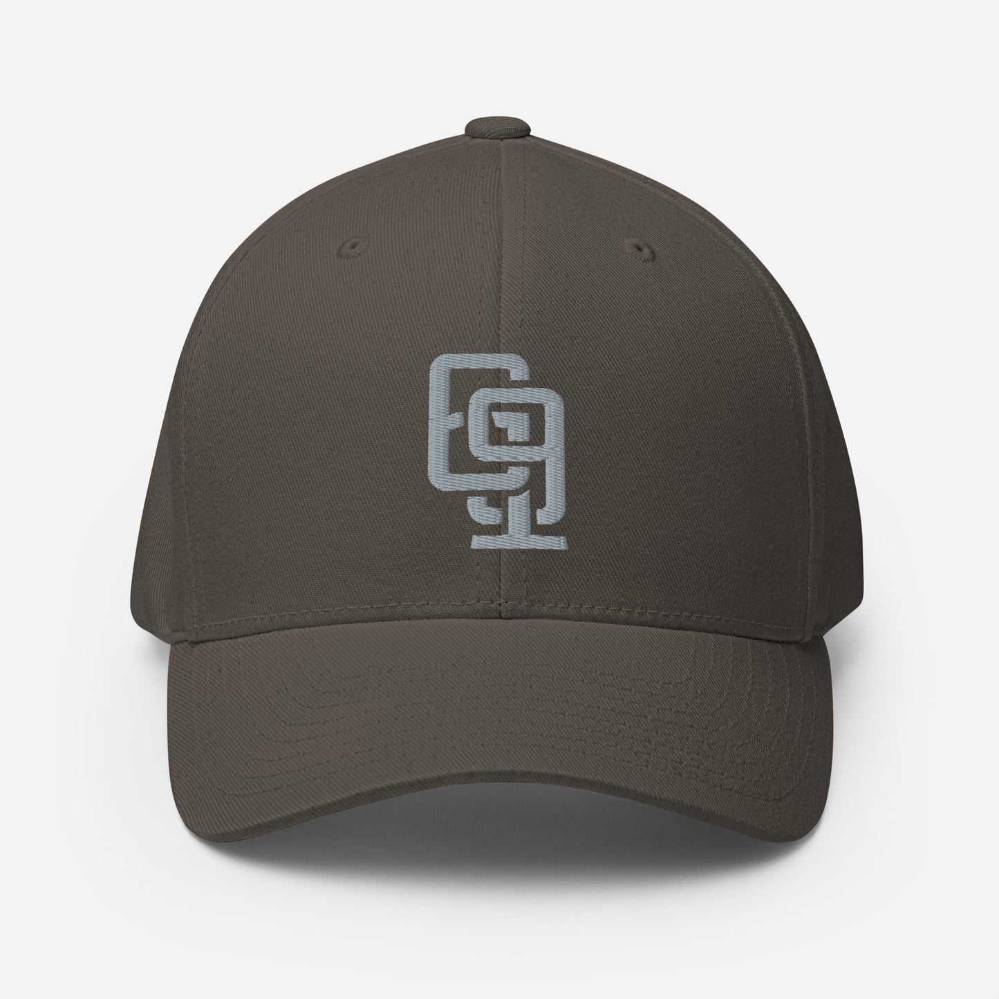 "619" Structured Twill Cap | E Luna Brand ESSENTIAL | 2 Grey Thread Logos