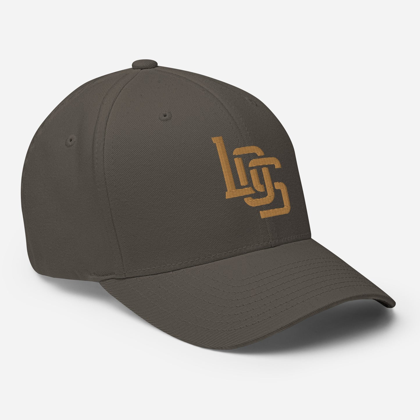 "LOS" Structured Twill Cap | E Luna Brand ESSENTIAL | 2 Old Gold Thread Logos