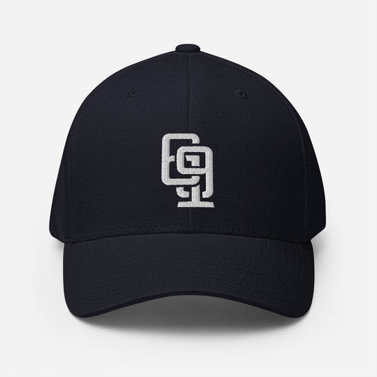 "619" Structured Twill Cap | E Luna Brand ESSENTIAL | 2 White Thread Logos