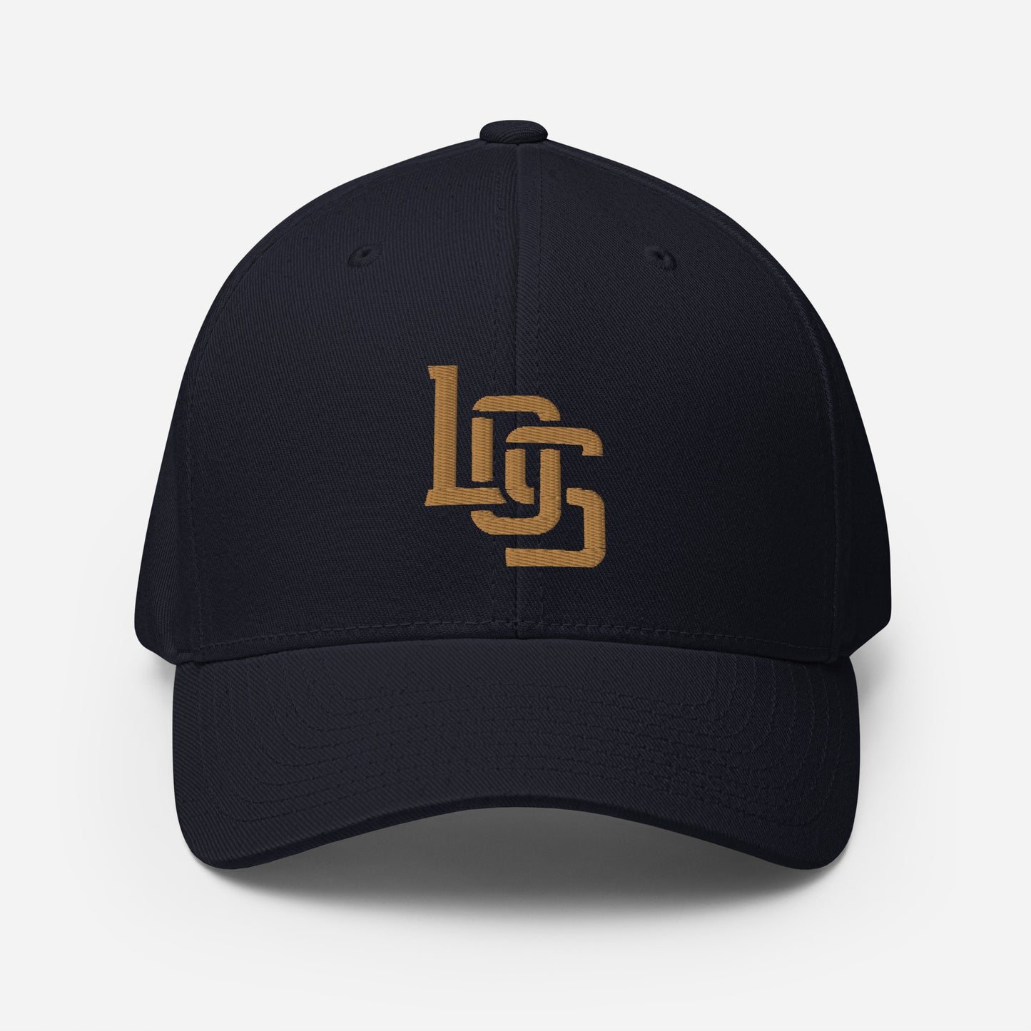 "LOS" Structured Twill Cap | E Luna Brand ESSENTIAL | 2 Old Gold Thread Logos
