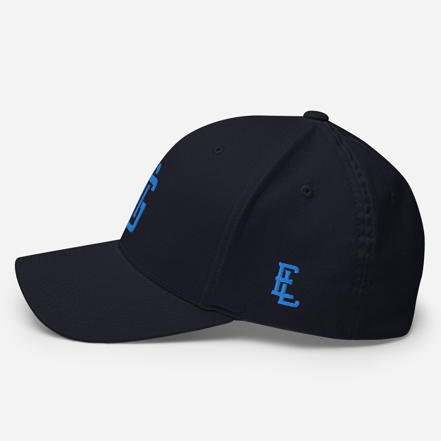 "ANG" Structured Twill Cap | E Luna Brand ESSENTIAL | 2 Aqua/Teal Thread Logos