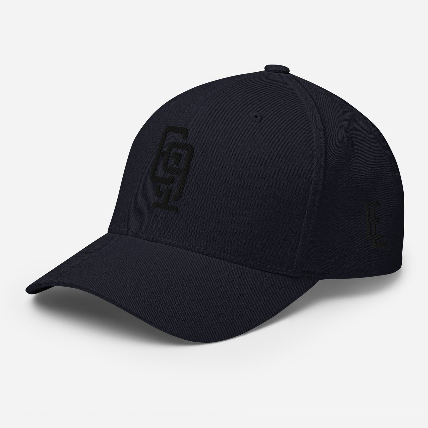 "619" Structured Twill Cap | E Luna Brand ESSENTIAL | 2 Black Thread Logos