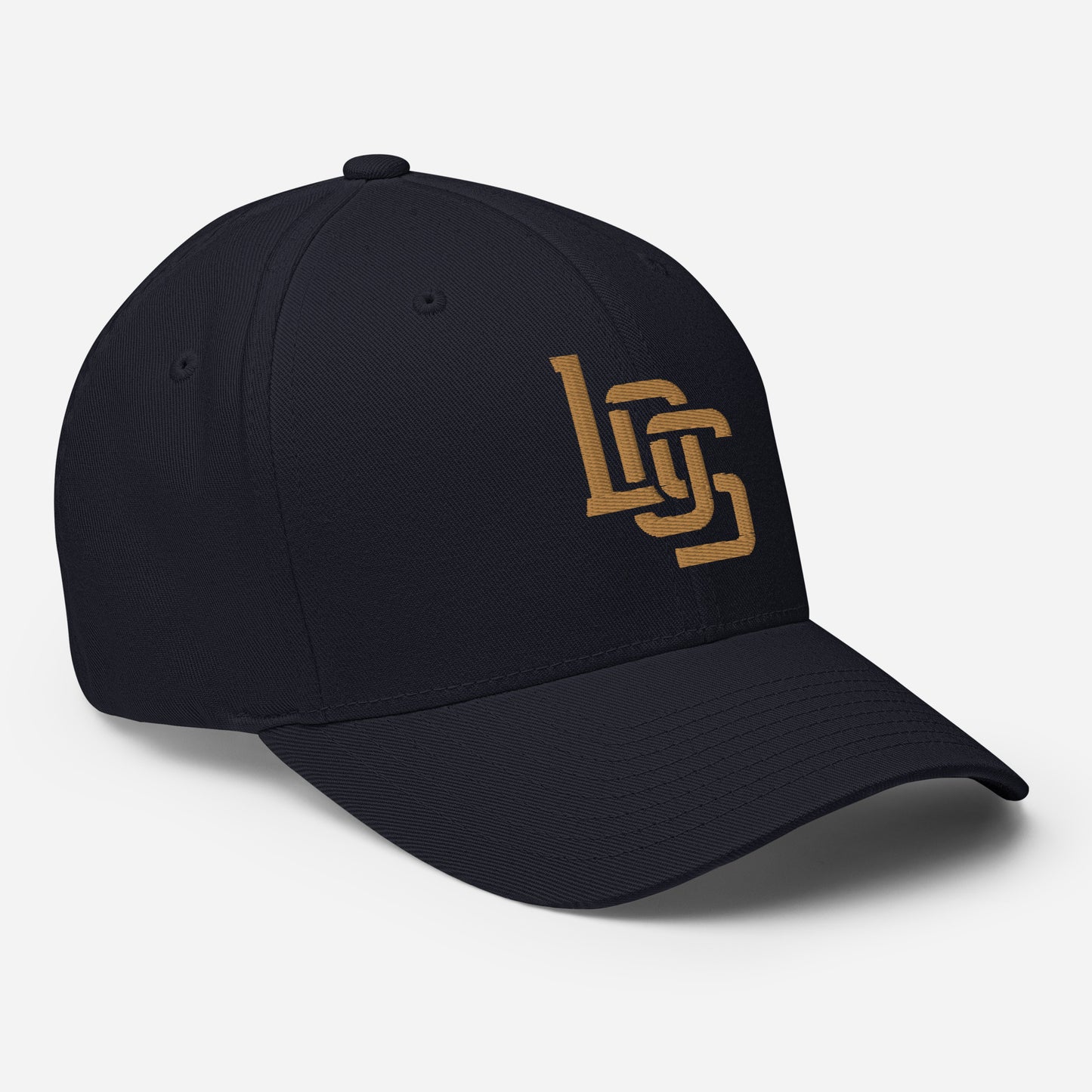 "LOS" Structured Twill Cap | E Luna Brand ESSENTIAL | 2 Old Gold Thread Logos