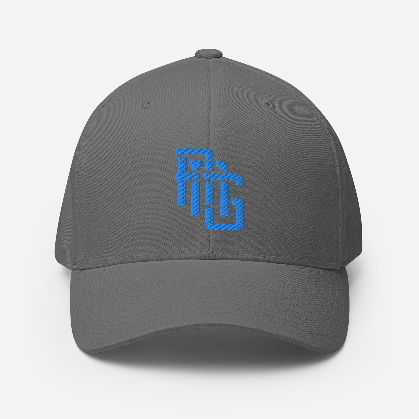 "ANG" Structured Twill Cap | E Luna Brand ESSENTIAL | 2 Aqua/Teal Thread Logos