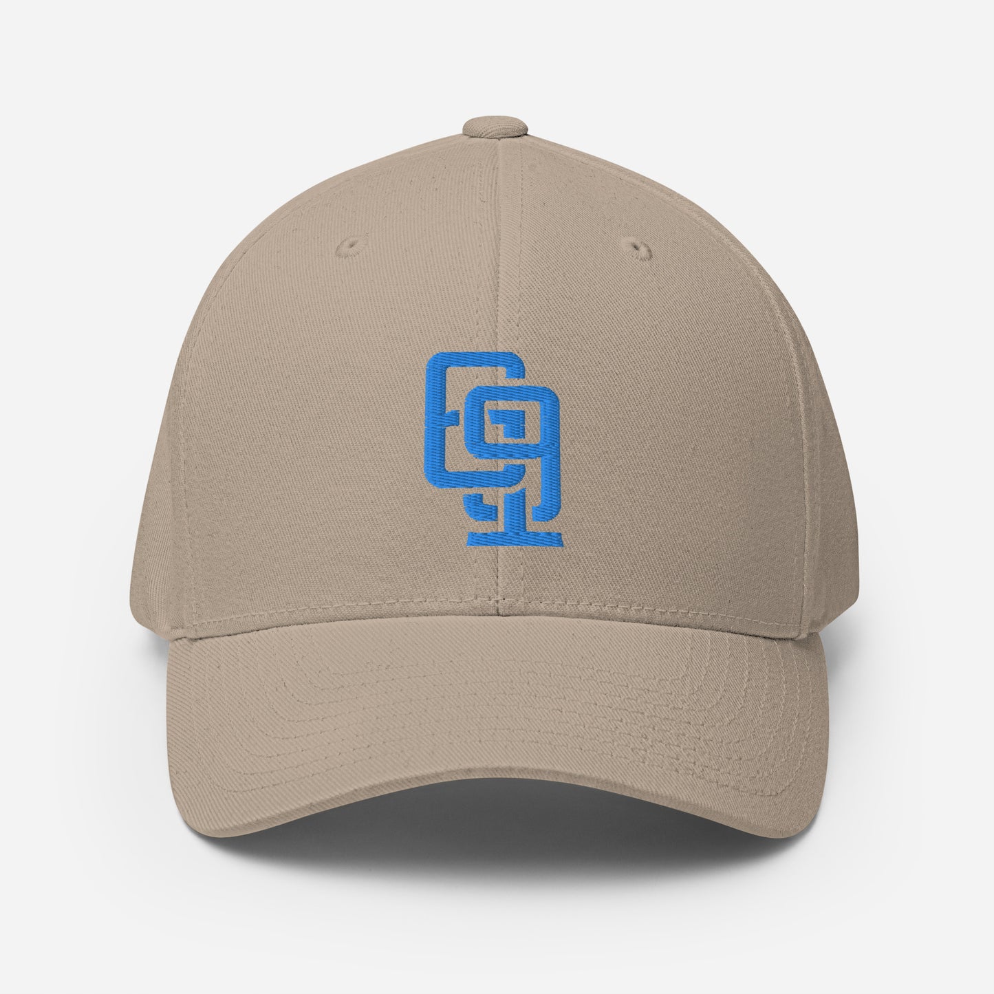 "619" Structured Twill Cap | E Luna Brand ESSENTIAL | 2 Aqua/Teal Thread Logos