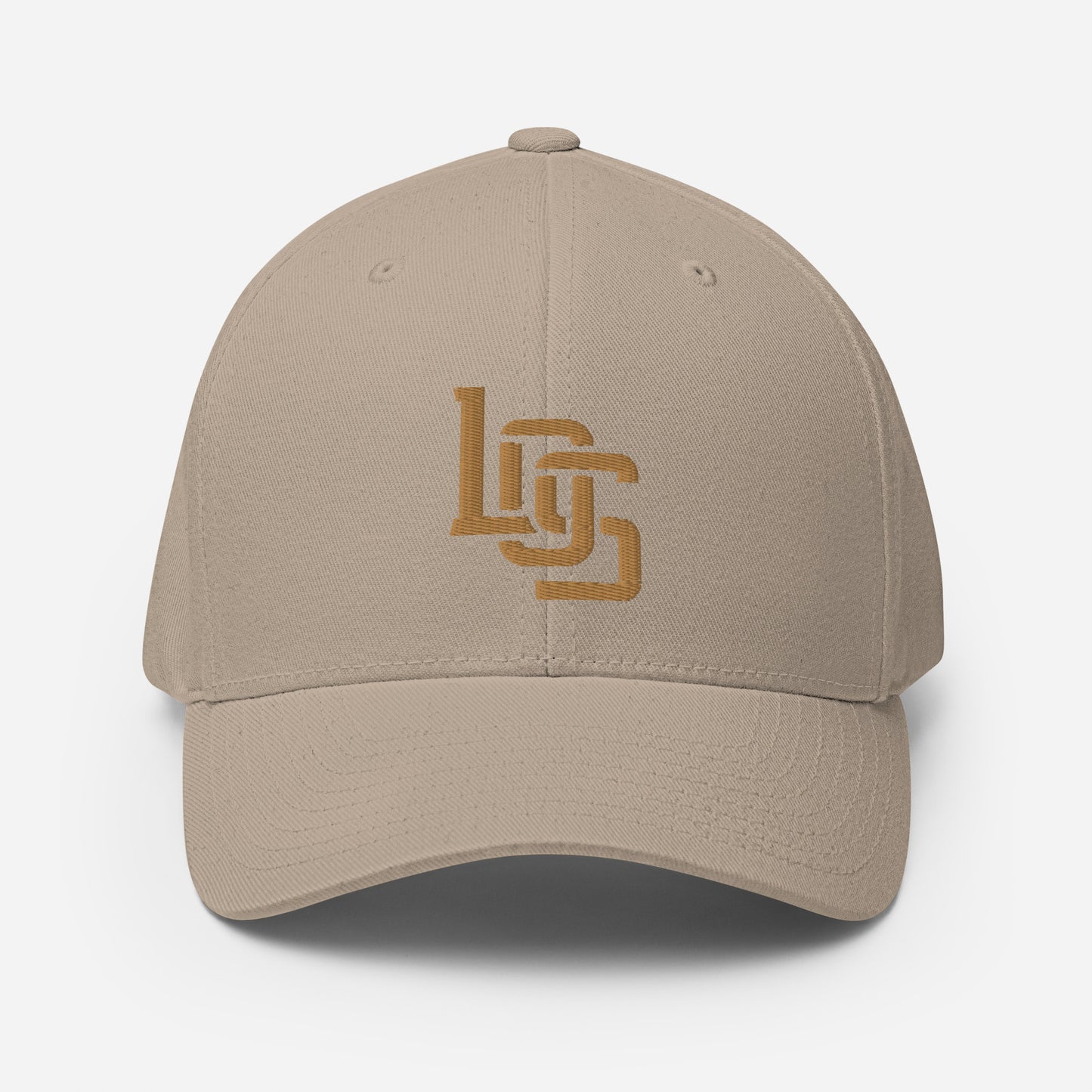 "LOS" Structured Twill Cap | E Luna Brand ESSENTIAL | 2 Old Gold Thread Logos