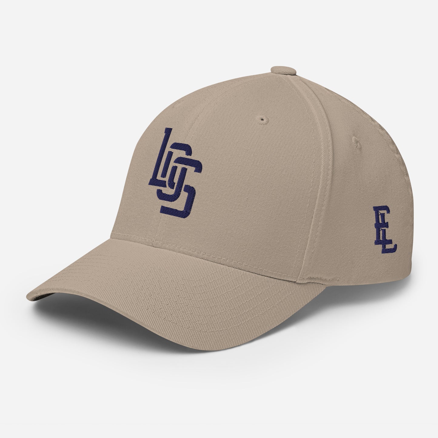 "LOS" Structured Twill Cap | E Luna Brand ESSENTIAL | 2 Navy Thread Logos